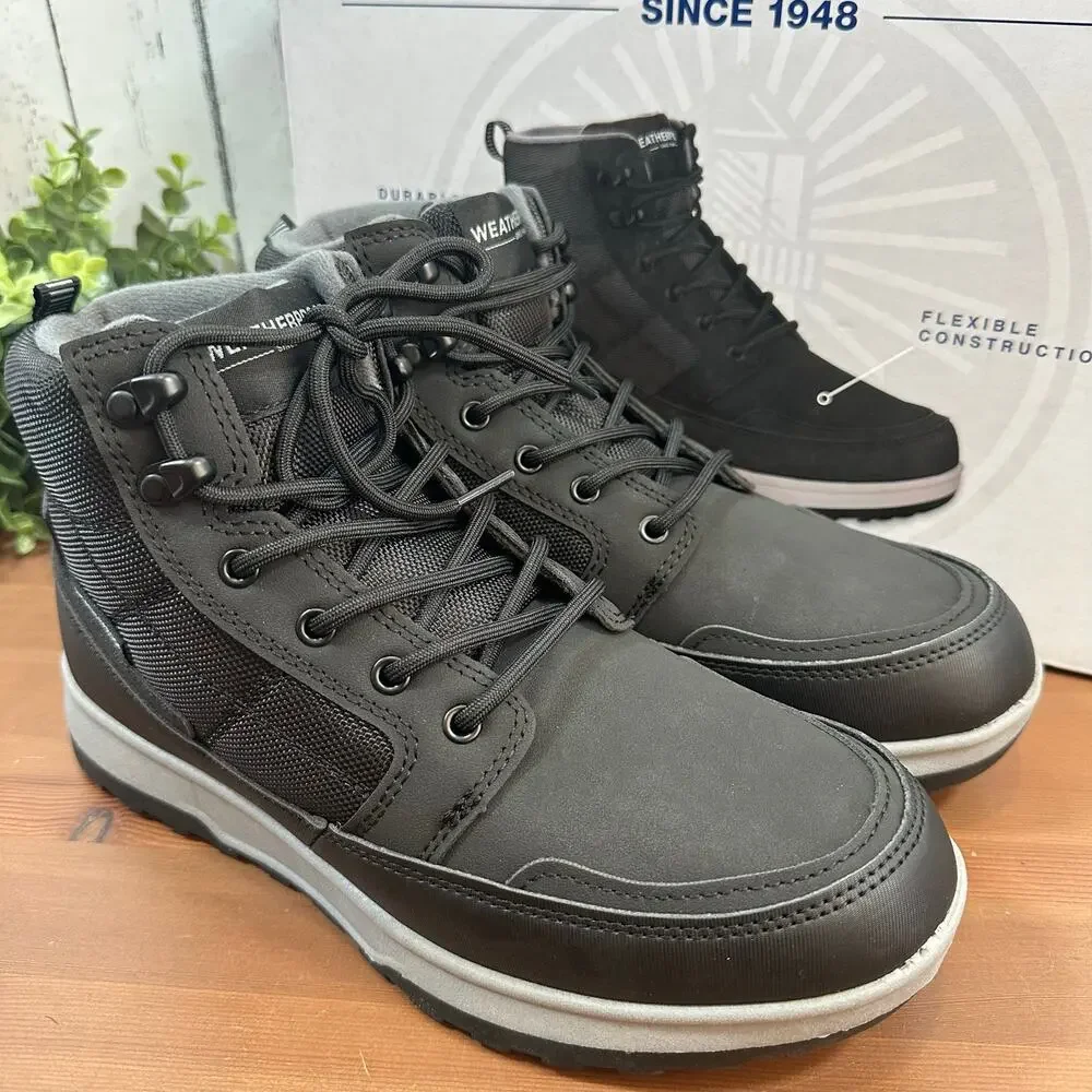 Weatherproof Men's Jenkins Black Sneaker Boots Size 8